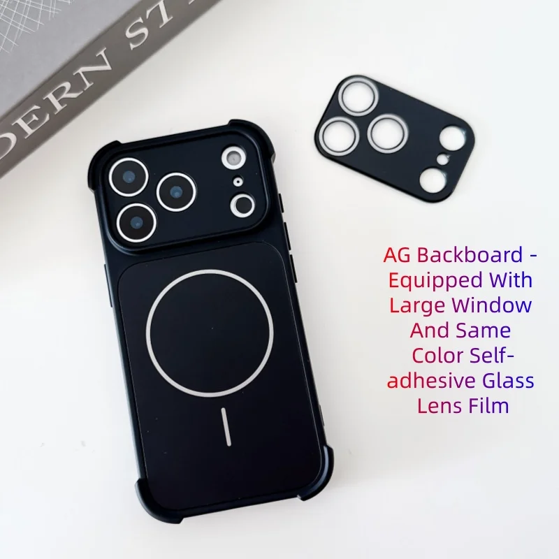 Elegant Shockproof Magnetic Phone Case with Soft Silicone and Hard PC Cover