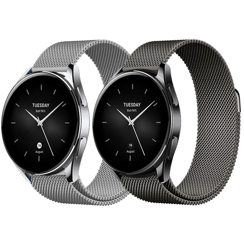 Cinturino In Metallo Per Xiaomi Watch S2 Smart Watch Per Xiaomi Watch S1 Active Watch Band Per Mi Watch Sport Color 2 Bracciale Magnetico