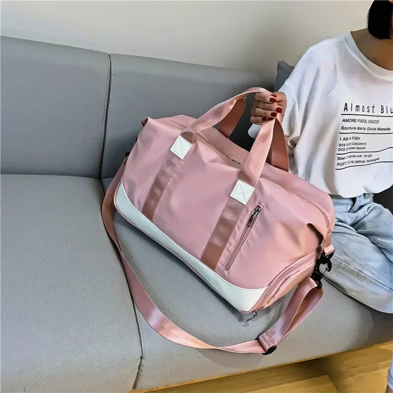 Women Gym Bags Travel Sports Dry Wet Separation Fitness Yoga Bag Swimming Training Handbag Short-distance Shoulder Crossbody Bag 2