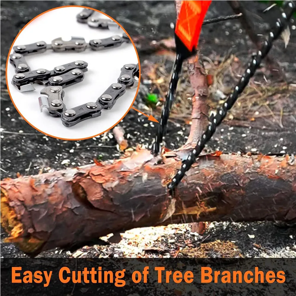 Pocket Chainsaw Rope Saw Hand Chain Saw for Tree Cutting Camping Outdoor Equipment