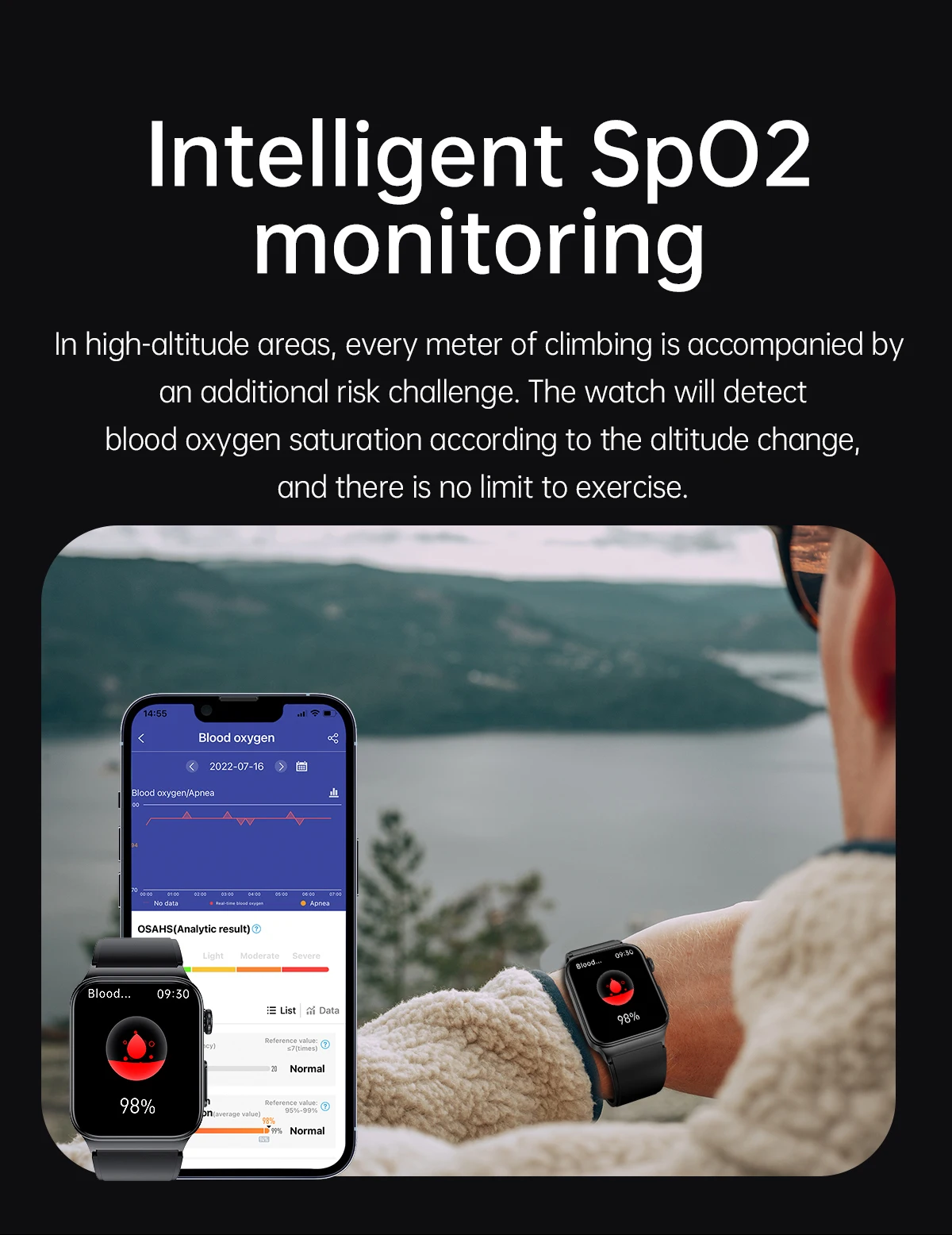 E500 Blood Glucose Smart Watch Men Women Body Temperature ECG Health Monitor Invasive Blood Sugar IP68 Waterproof Smartwatch