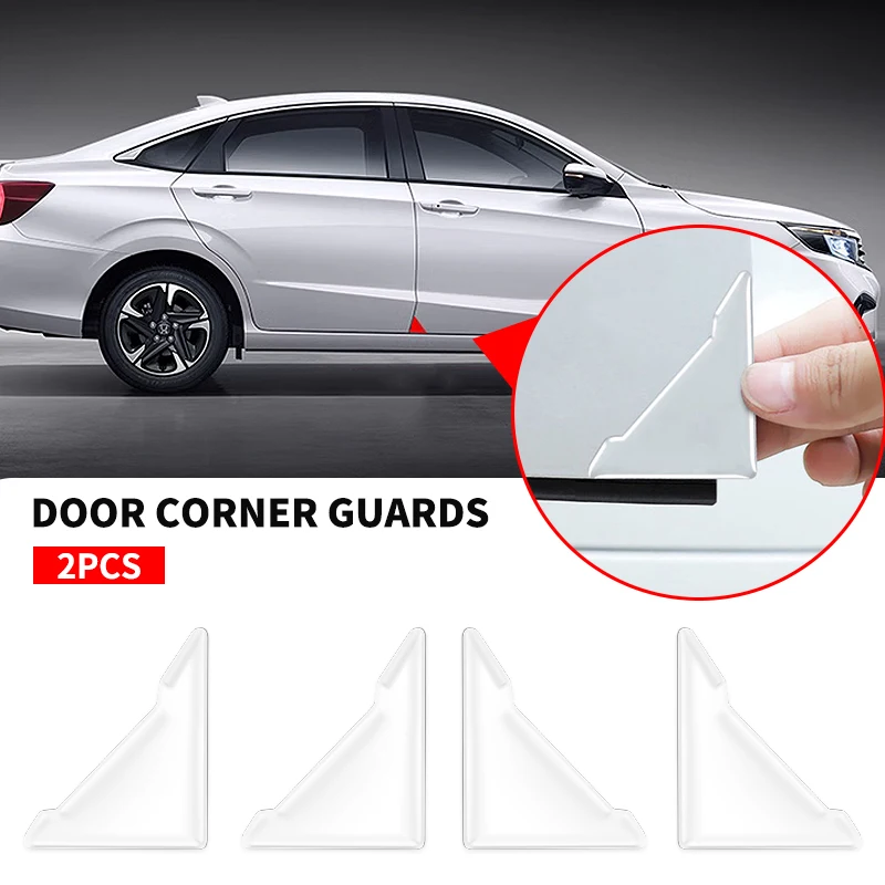 2Pcs Silicone Car Door Corner Cover Paraurti Protezione Antigraffio Per Dacia Duster Logan Mcv Sandero Stepway Dokker Lodgy
