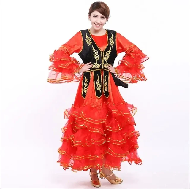 Disfraz nacional de Xinjiang para mujer