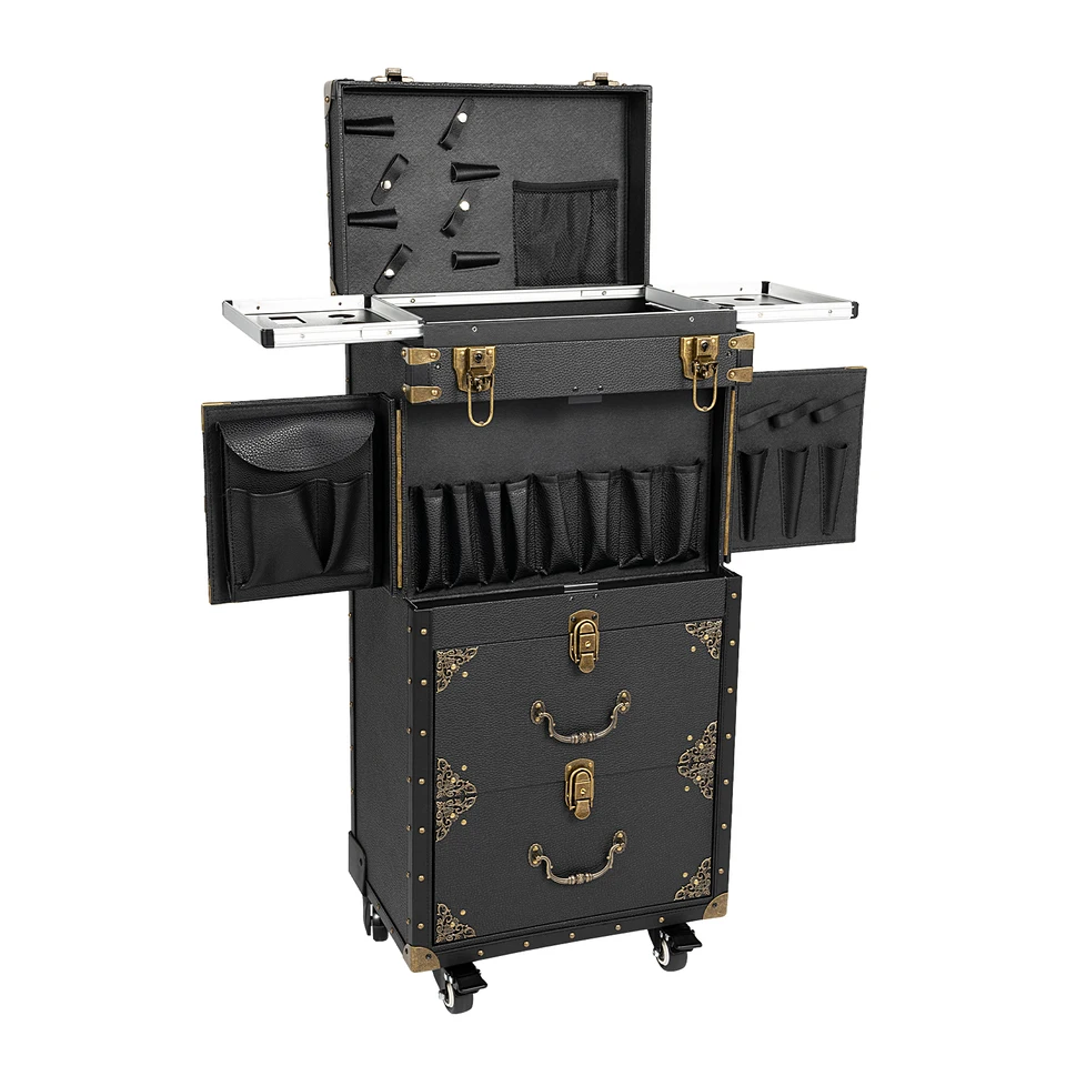 3 Tier Makeup Train Case with Dual Locking System