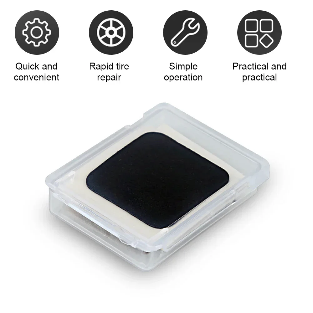 6Pcs Bicycle Tire Patch Repair Tool Kit Tyre Protection No-glue Quick Drying Fast for MTB Bike Inner Tube Glueless Patches Set