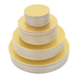 Golden Round Cake Board Circle Cardboard Base Diameter 10,16,22,26cm Perfect for Cake Decorating Cupcake Dessert Tray Cake Tools
