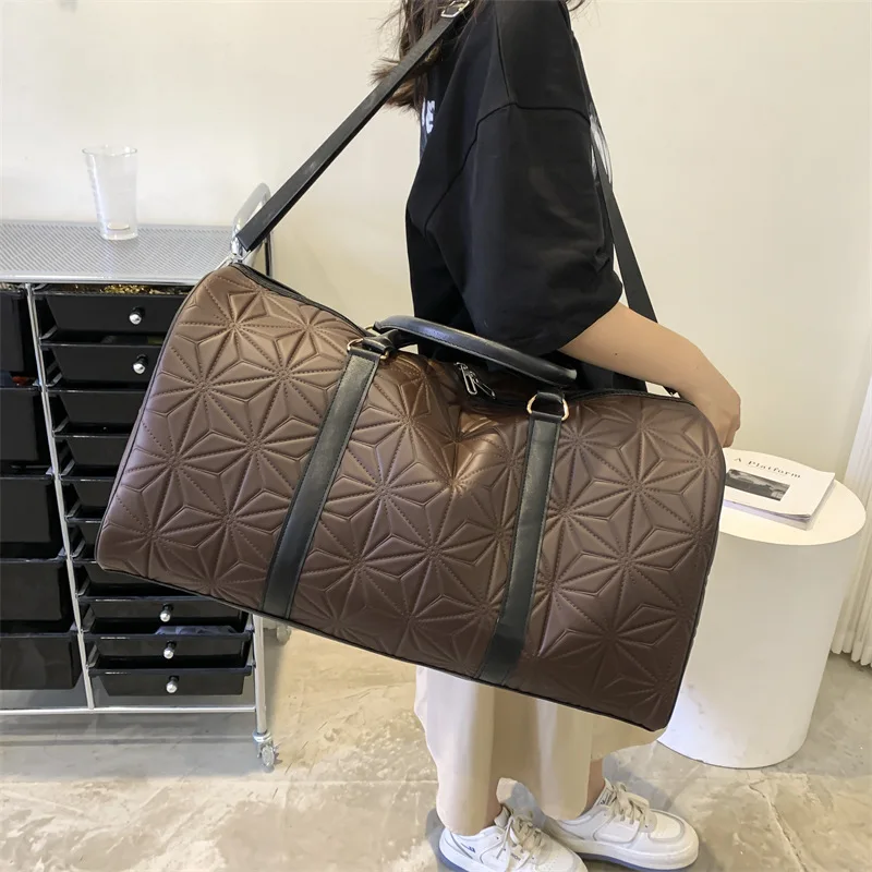 Super Large Capacity Business Travel bags Leather Big travelling bag luggage Sports Fitness Duffel bag Fashion bolsa feminina