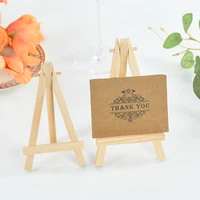 5/10pcs Mini Wooden Easel Stands Wedding Table Place Cards Holders Wooden Name Place Card Display Easels For Wedding Table Decor 6