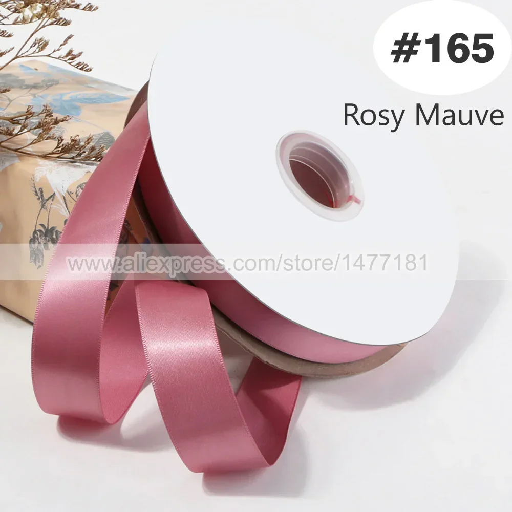Luxurious Pink Double Face Satin Ribbon - 100% Polyester Silky Tape
