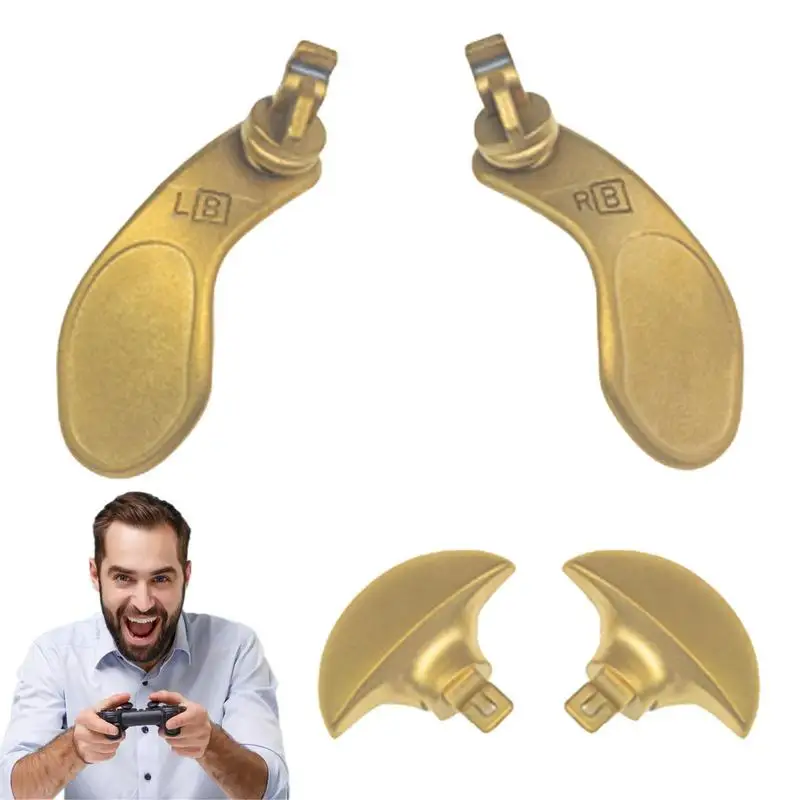 4 Pezzi Per Controller Edge Pulsanti Posteriori In Metallo Di Ricambio Metallico Per Controller Edge Trigger Back Button Attachment
