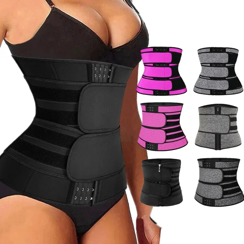 Waist Trainer Waist Trainer Belt Women Waist Shaper 1PC Waist Trainer Corsets Fitness Trimmer Belt Slimming Body Shaper For Weight Loss Sauna Sweat Girdle Workout Fat Burner
