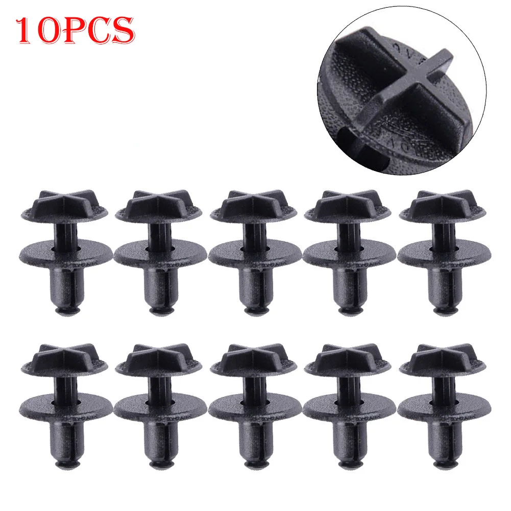 

Durable Universal Fixing Clips ​Battery Cover Accessories Replacement 10pcs Replaces 9mm Hole Cowl LR024316 Nylon