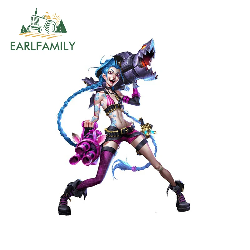 EARLFAMILY 13 см x 9 8 для Jinx League of Legends автомобильные наклейки Модные Простые креативный