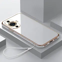 Luxury Shockproof Plating Case for Huawei Nova 11 Series (Gs6D White)