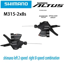 Shimano Altus MTB Shift Lever Trigger Set - Enhanced Performance for Mountain Biking (2x8 Speed)