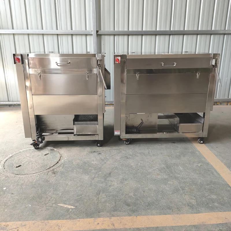 Potato peeler Commercial stainless steel 220V automatic Potato peeling machine Cleaning machine Potato cleaner 1500w 2