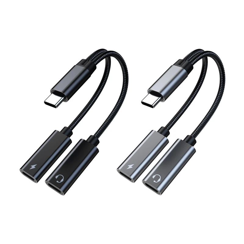 60W PD    ִ 2 in 1 Type-C USB C- USB C ̾ 