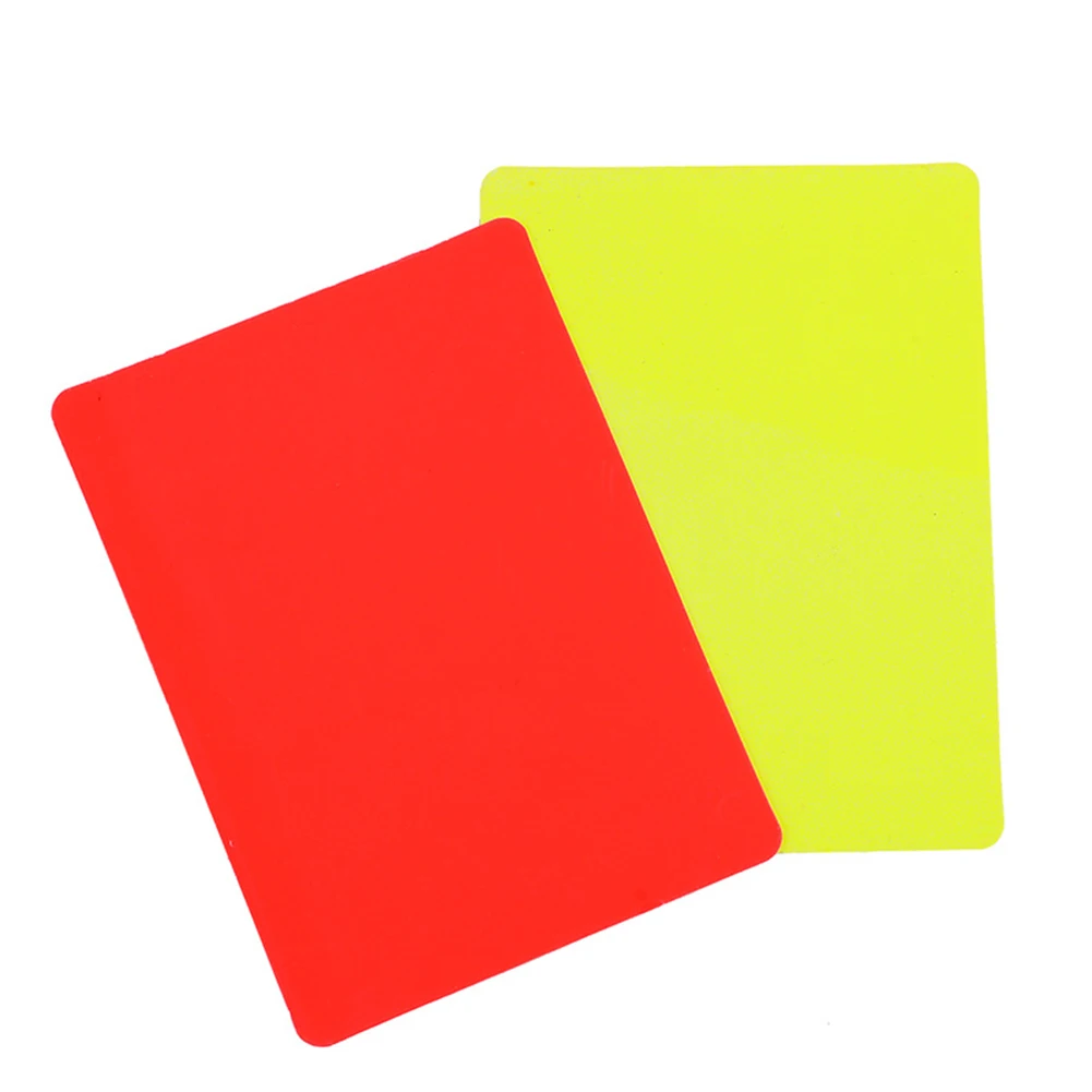 Hot Sale Red Card Skillful Manufacture Soccer Referee Tool Red Yellow Cards for Football Match Training 3.2x4.3 inch