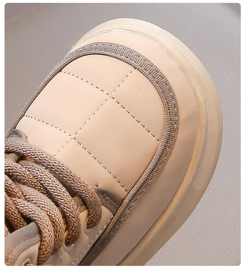 2024 Tendenza Moda Bambini Neve Antiscivolo Adolescente Ragazza Peluche Stivali Morbidi Suola Finta Pelliccia Cotone Scarpe Per Ragazzi_voghion.com