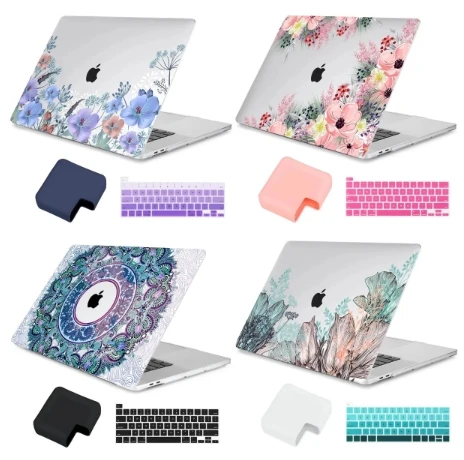 Custodia Per Macbook Air 11 12 Pro Retina 13 15 16 Sacchetto Della Copertura Del Computer Portatile Mac Book 13.3 2020 Touch Bar Screen Film + Charger