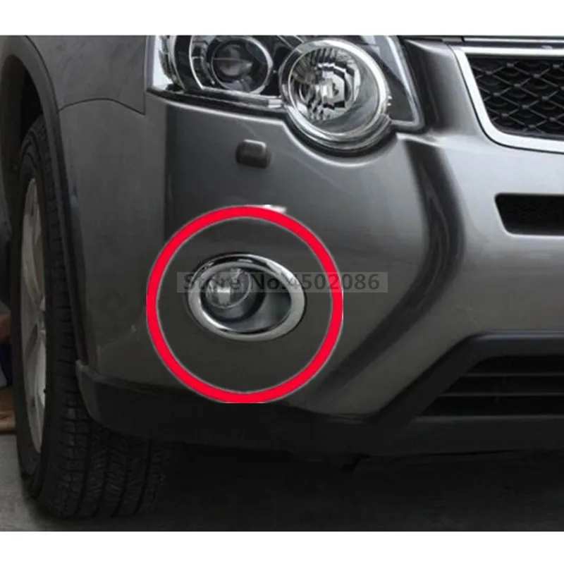 

2 шт., хромированные передние противотуманные фонари ABS для Nissan X-Trail X Trail T31 2012 2013 ghh