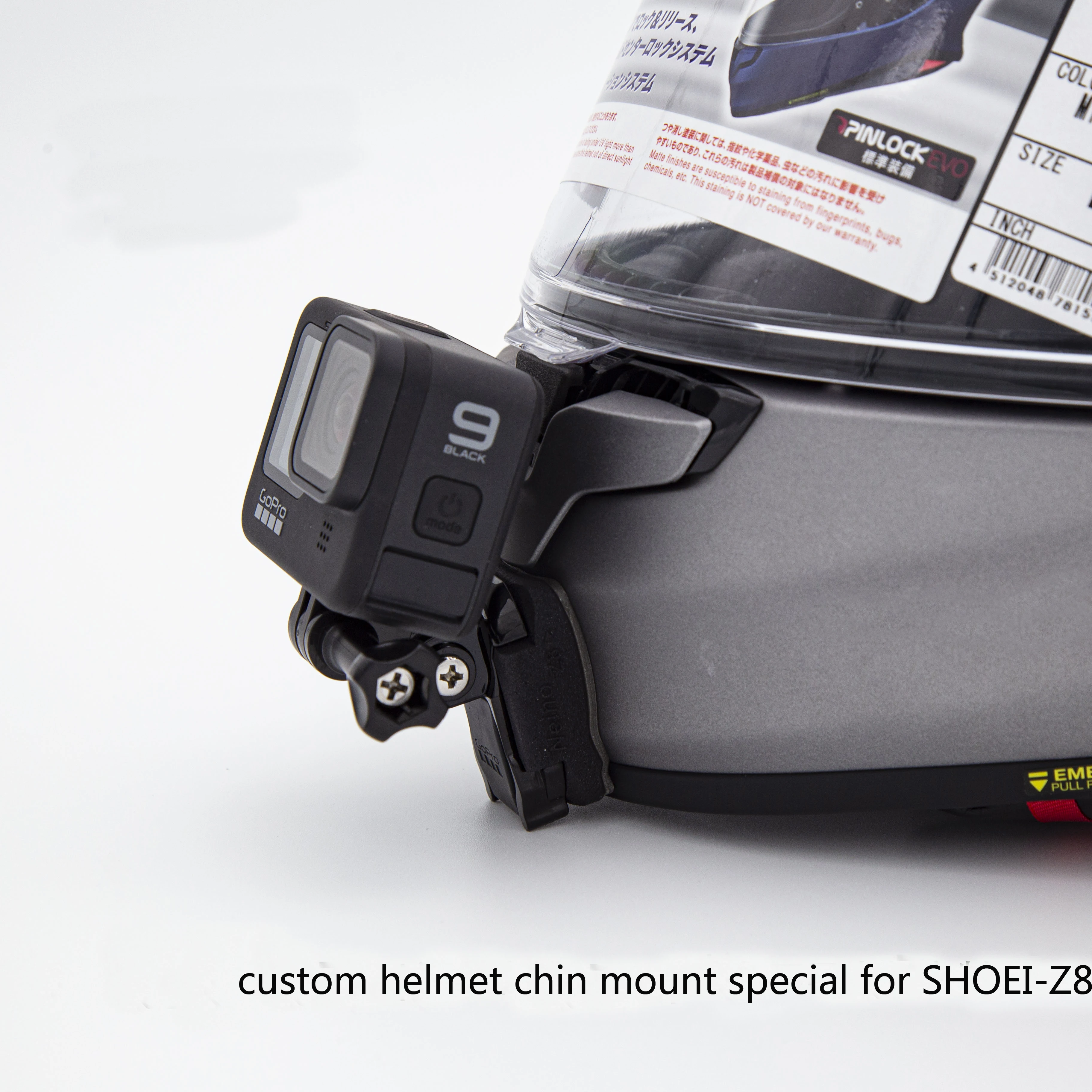 Custom Go Pro Helmet Chin Mounts Special For Shoeiz8 Sports Camera Jaw Staffe Moto Cross Cycling Motion Camera Supports
