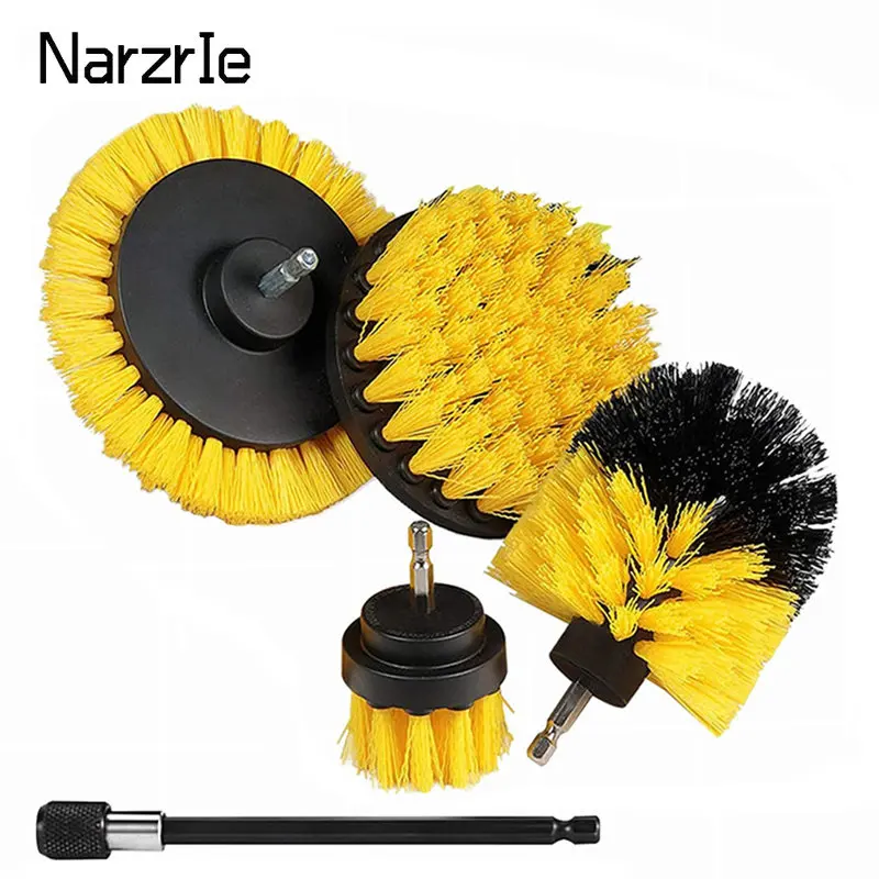 3Pcs/5Pcs Electric Scrubber Brush Drill Brush Kit Power Drills Scrubber