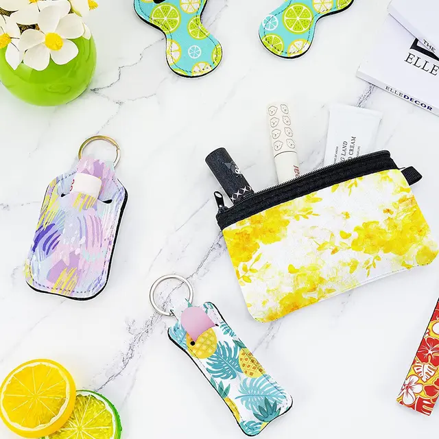 Sublimation Chapstick Holder And Wristlet Refillable Party