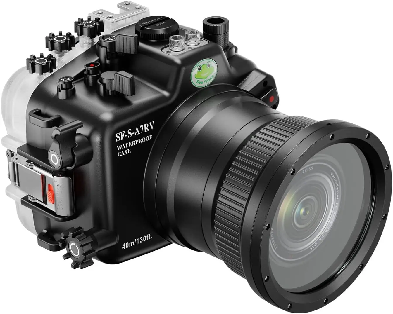 Canmeelux Custodia Impermeabile Per Immersione 40M/130Ft Allarme Perdite Integrato Funziona Per Sony A7Rv A7R5 Con Obiettivo F4.0 Da 28-70Mm