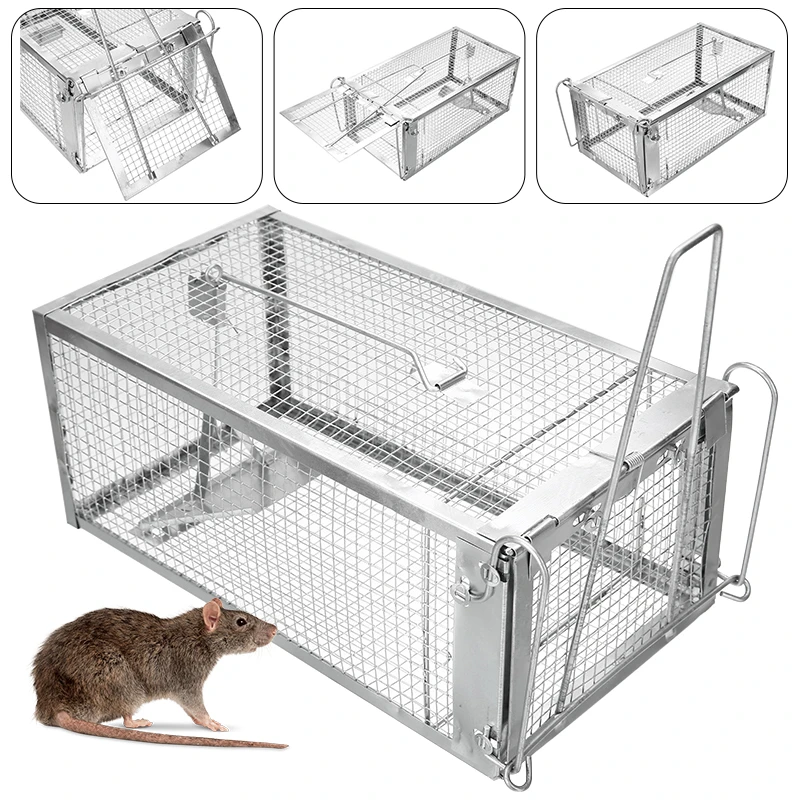 Large Animal Humane Live Cage Trap Squirrel Chipmunk Rat Rodent Animal  Catcher Pest Control Products Traps Accessories Tools|Traps| - AliExpress
