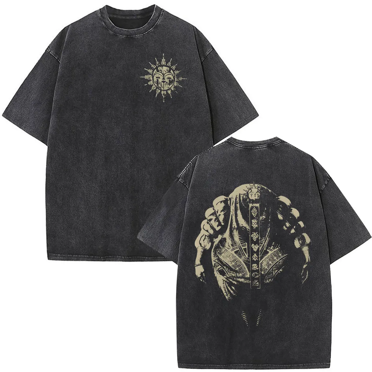 Game Clair Obscur Expedition 33 Vintage Washed T-Shirts Herren Damen Kleidung Mode Übergroße Kurzarm-T-Shirts Streetwear