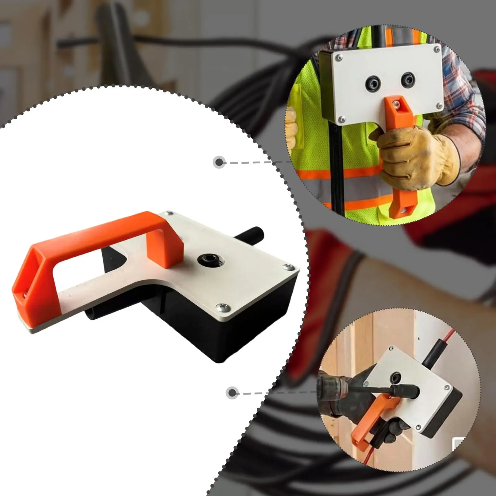 Cable Pulling Aid Compact Electrician Wire Puller Cable Installation Device for Flexible Cable Routing Projects