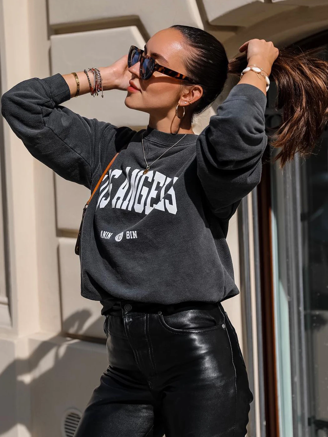 

Los Angeles Sweatshirts for Women Letter Printed Fashion Pullovers Tops 2023 Spring Autumn Loose Sweatshirt Hoodies Female