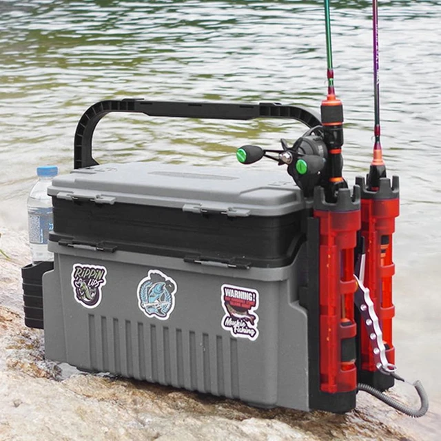 Tackle Box Large Dual Layer Tacklebox Container Large Fishing Storage Box  Portable And Sturdy Tackle Storage Box Organizers - AliExpress