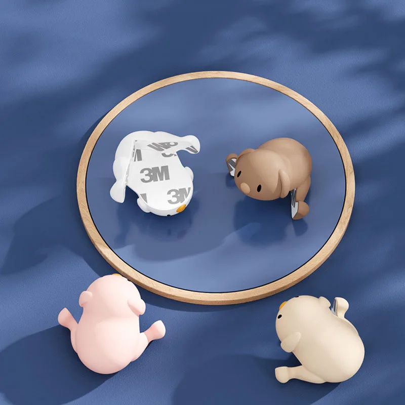 New Cartoon Animal Dog Silicone Table Corner Protector Safety for Baby Child Protection From Children Furniture Security Covers