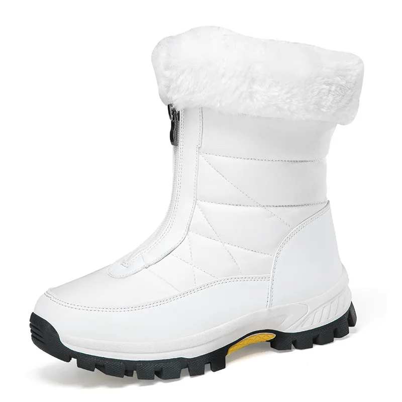 Cold Resistance -30℃ Women Snow Boots Fashion Outdoor Winter Hiking Shoes Waterproof Size 36-42