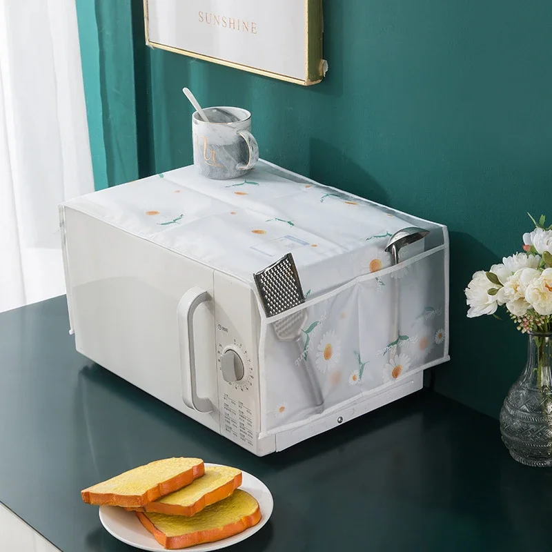 Dust Cover 1pc Refrigerator Dust Proof Cover Cloth Stylish Hanging Bag Refrigerator Pocket Household Storage Organization Bag