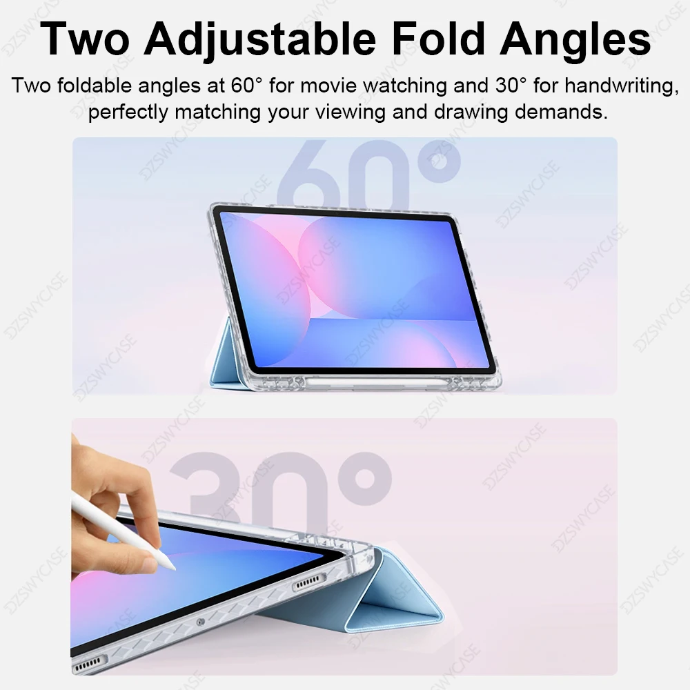 Ultra-Thin Clear Tablet Case with Pencil Holder, 10.9-11 Inch