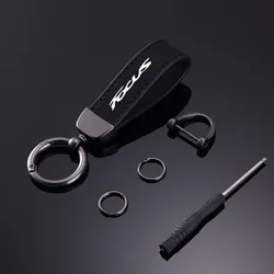 Elegant Suede Leather Luxury Car Keychain Accessories (Black)