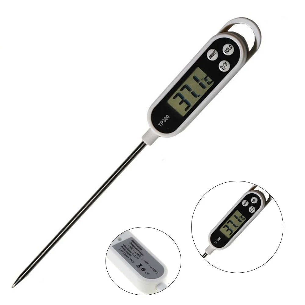 Stainless steel probe cooking food, barbecue stove, water, milk, oil, liquid meat, digital kitchen thermometer kitchen tools 4