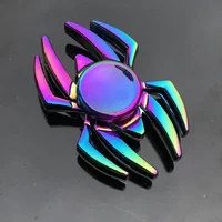 Finger Spinner Office Anxiety Relief Stress Gyro Flower / Tower / Spider Metal Hand Spinner Tri Spinner Model 1