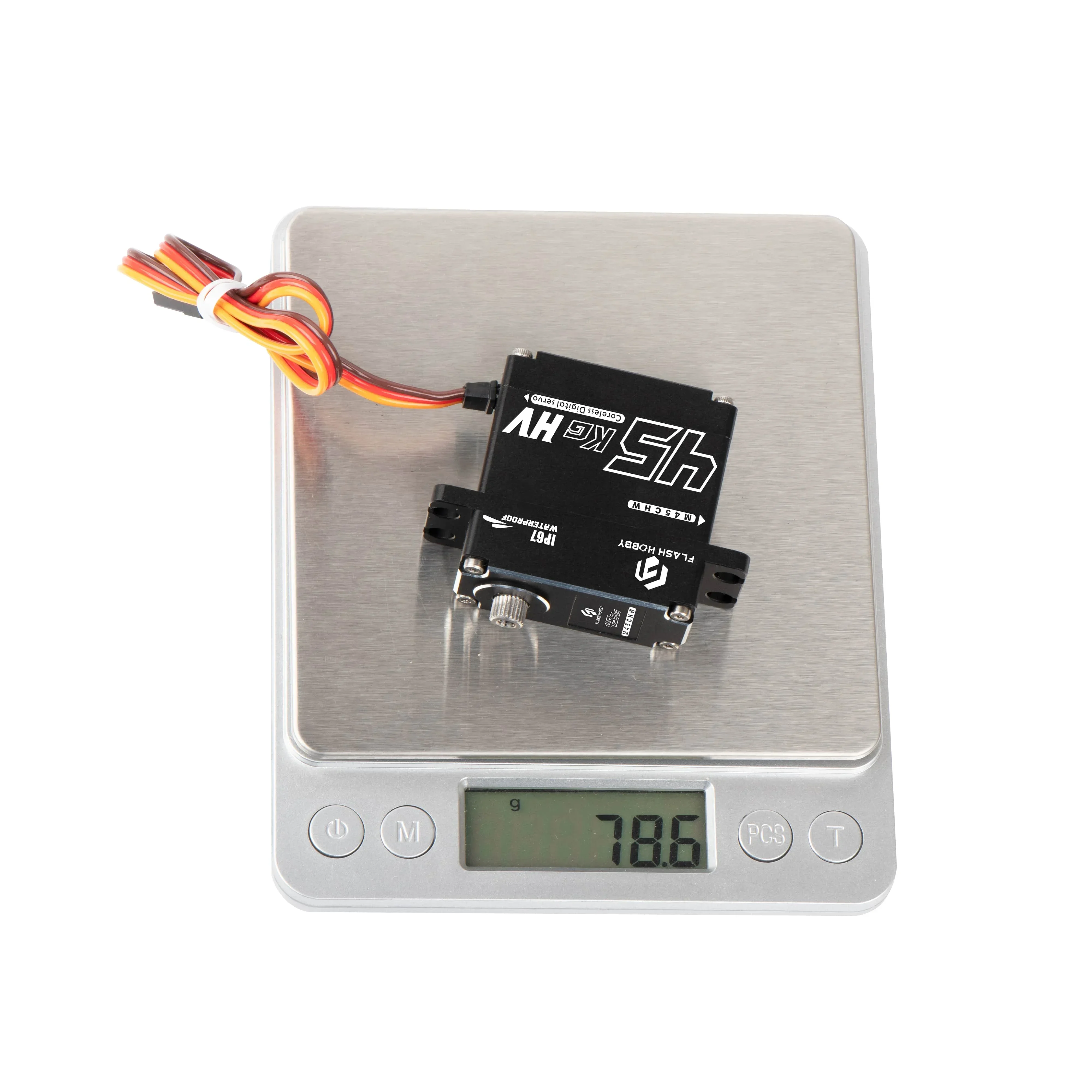 Flashhobby M45CHW 45kg Digital IP67 Waterproof Standard 180 Degree Servo for Drone UAV RC Car Robot Arm Boat Helicopter Airplane thumbnail 4
