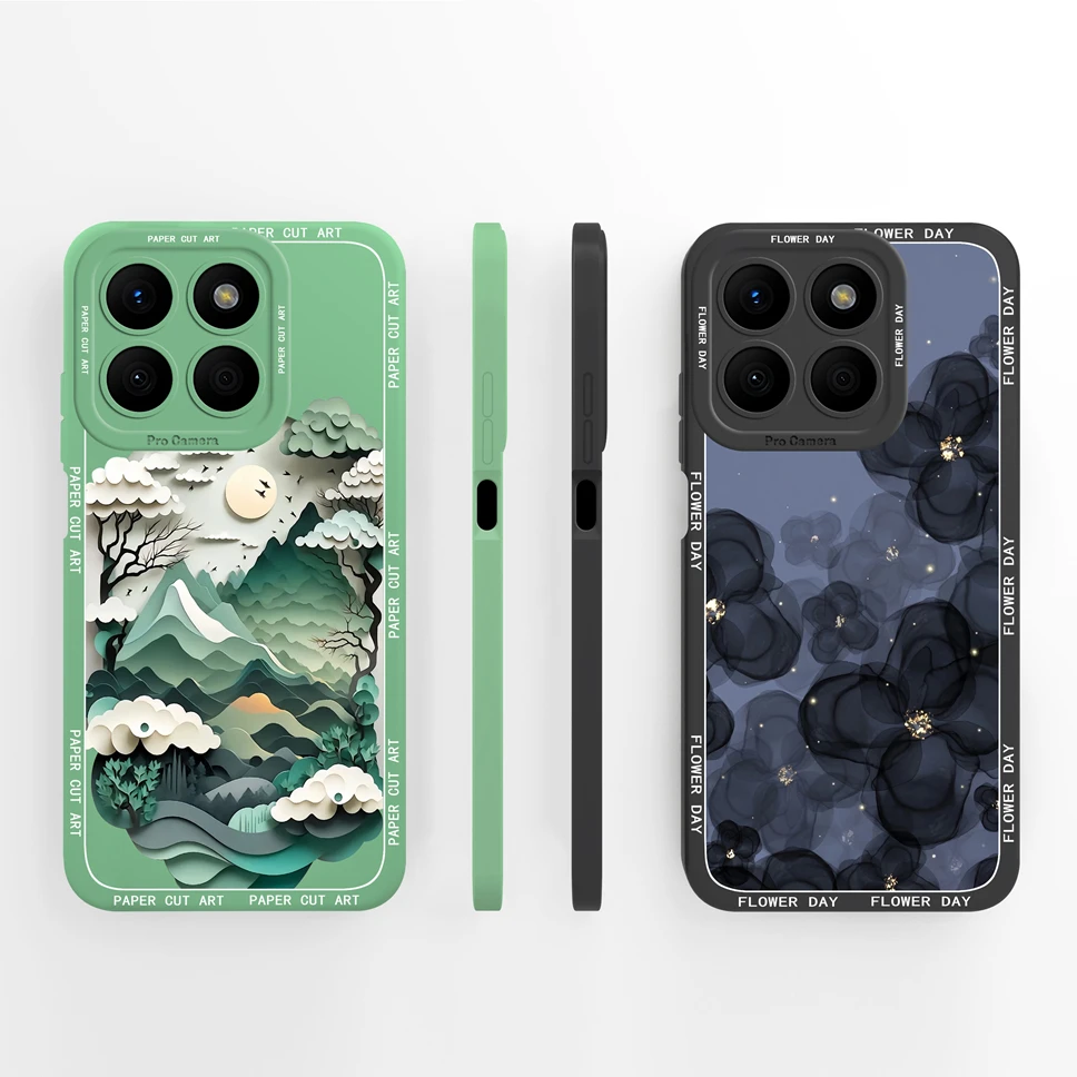 Chic Creative Style Soft Silicone Painted Phone Case - Drop Protection Cover