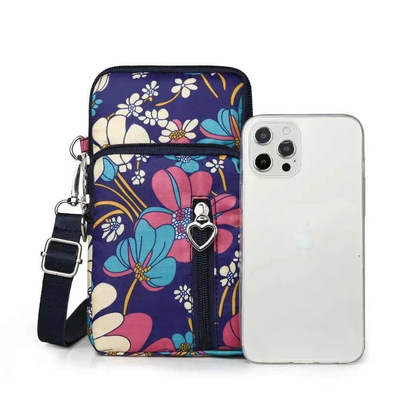 Women Messenger Bag Small Shoulder Bag Diagonal Multi-Function Mobile Phone Outdoor Earphone Pouch Sports
