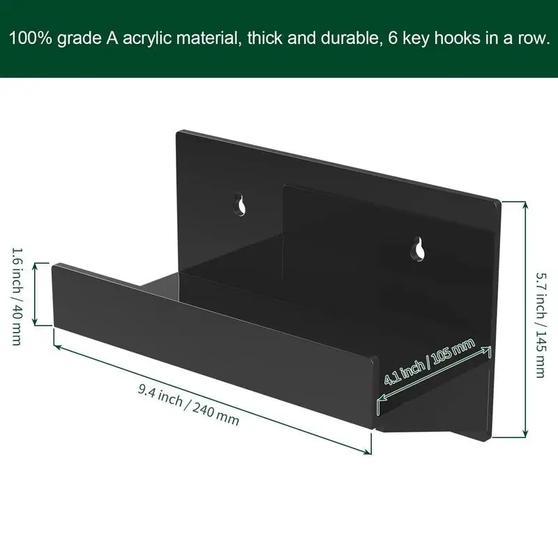벽걸이 우편물 거치대 아크릴 거치대, 벽걸이 우편물 및 열쇠 정리함, 가정용 정리정돈 선반, 복도 장식