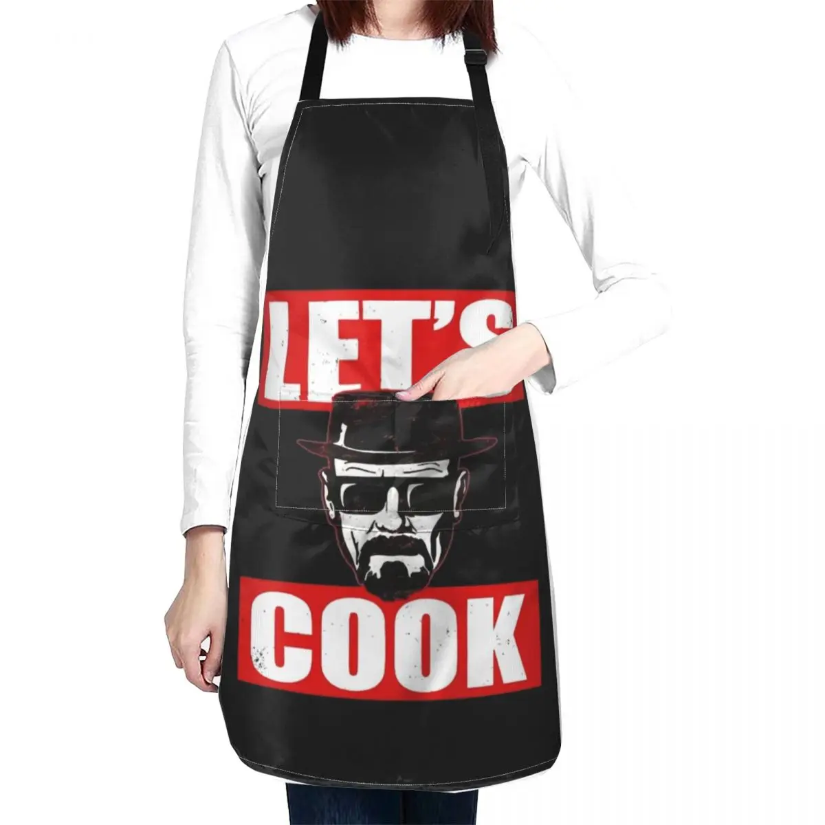 

Let_s Cook Bad-Heisenberg Apron Kids Apron Apron For Kitchen Women Chef jacket men Barber