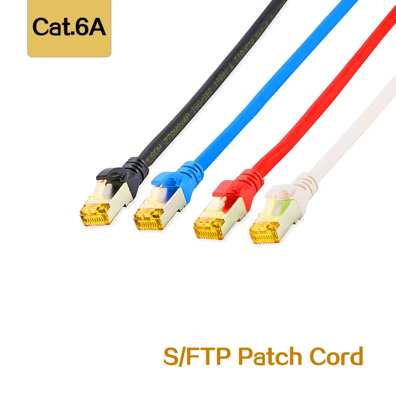 Patch Cord Blindado Lsoh Ethernet Cabo Patch Cord Sftp Rede 10g Cat6a Rj45 025 m 05 m m m m m 10m - Imagem 6
