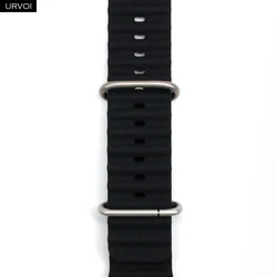 High-Performance Silicone Sport Strap for Apple Watch (Black)