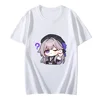 Honkai Star Rail Herta Print T-shirt Women Doubt Listen Anime Print Short Sleeve T Shirt Spring and Summer Cartoon Clothes Tops 2