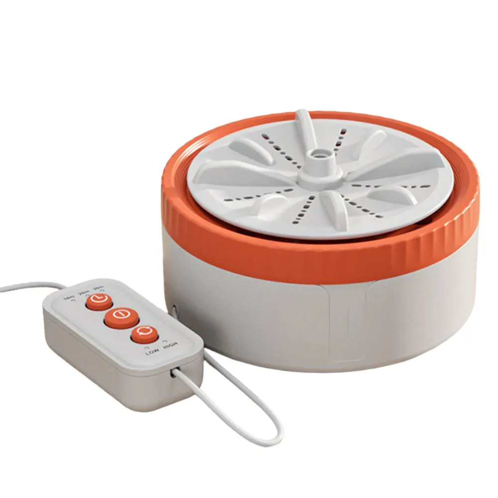 Automatic Clothes Washing Machine USB Rechargeable Turbine Washing Machine Space-Saving Lightweight for Travel Trip Apartment